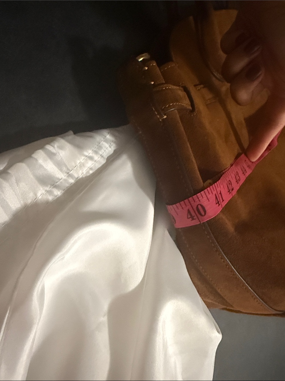 Coach Soft Empire Carryall 40 in Suede Chestnut Brown - Picture 11 of 11